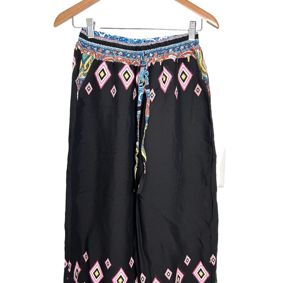 We Love Fashion Palazzo Pants Women's S Wide Leg High Waist Boho Hippie - Picture 4 of 14